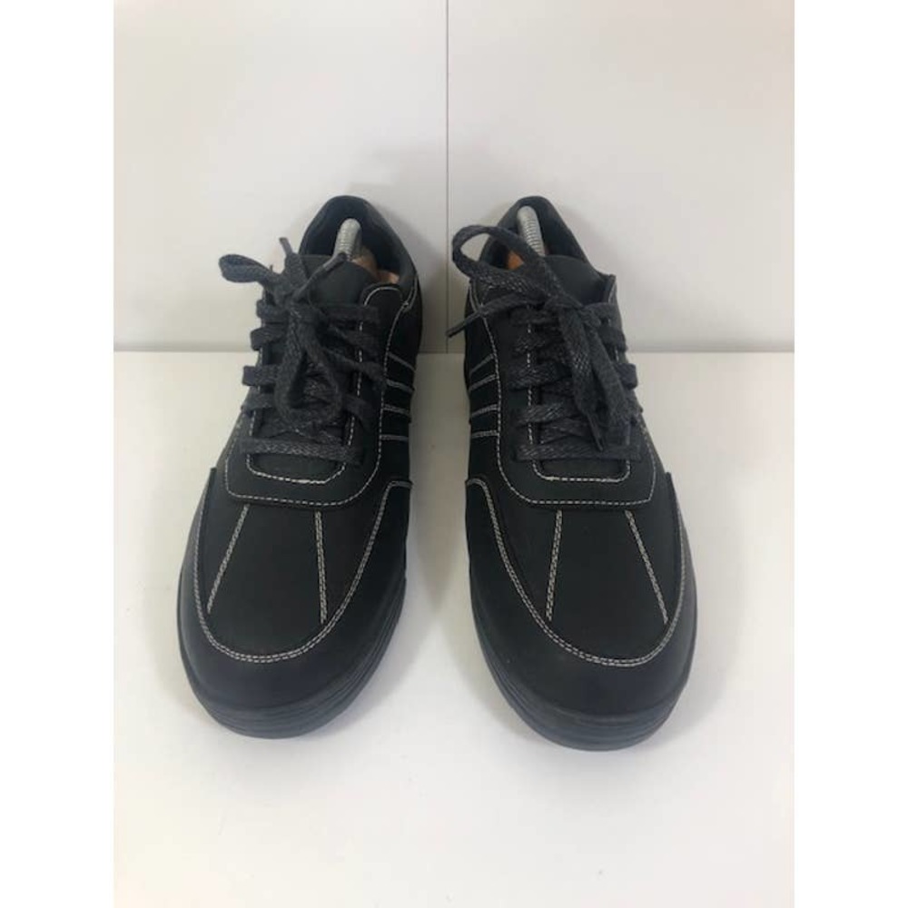 Gravity Defyer Men’s 10 ,Black Leather Athletic Comfort Walking Shoes ,TB8073L